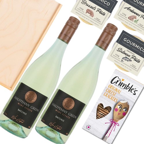 Halfpenny Green Bacchus 75cl White Wine And Pate Duo Gift Box